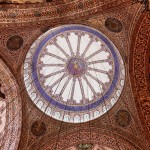 Istanbul – Beatiful patterns in the ceiling of the Sultan Ahmed Mosque Istanbul – Beatiful patterns in the ceiling of the Sultan Ahmed Mosque