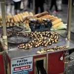 Istanbul – Corn and chestnuts at a street stand Istanbul – Corn and chestnuts at a street stand